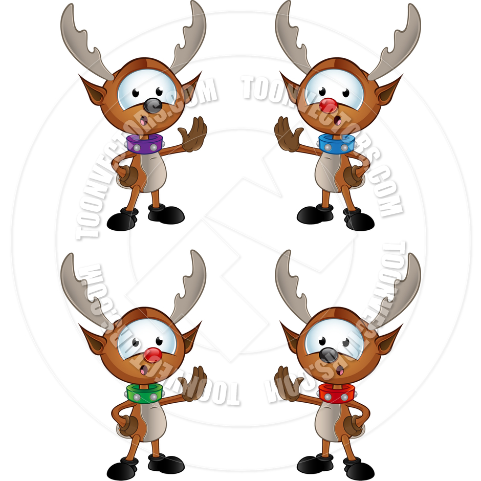 Cartoon Reindeer Antlers