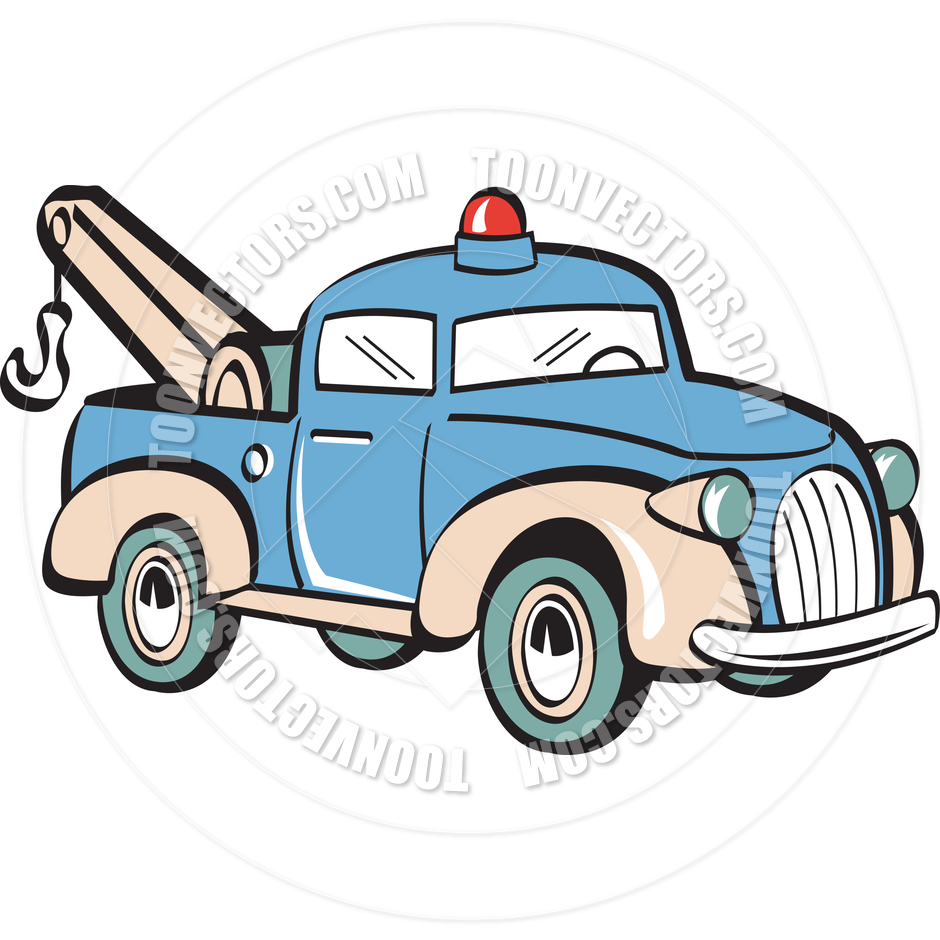 Cartoon Tow Truck Clip Art