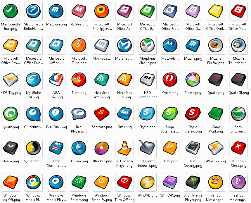 Cartoons 3D Icons Pack
