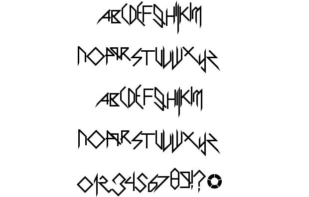 Character Letter Fonts