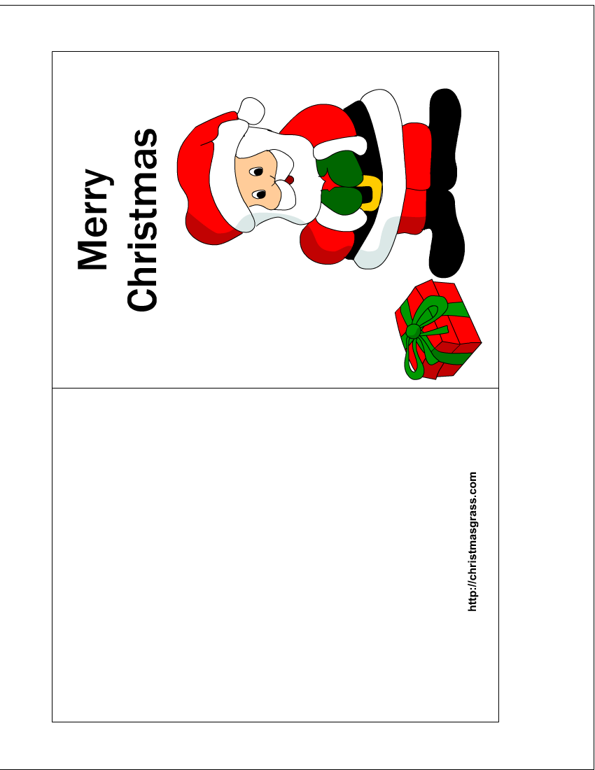 Christmas Card Templates Printable