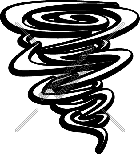 Clip Tornado Vector Art