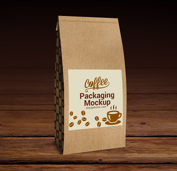 Coffee Packaging Mockup PSD