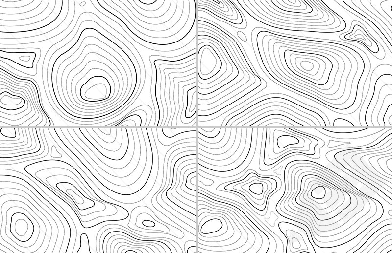 Contour Lines Topographic Map