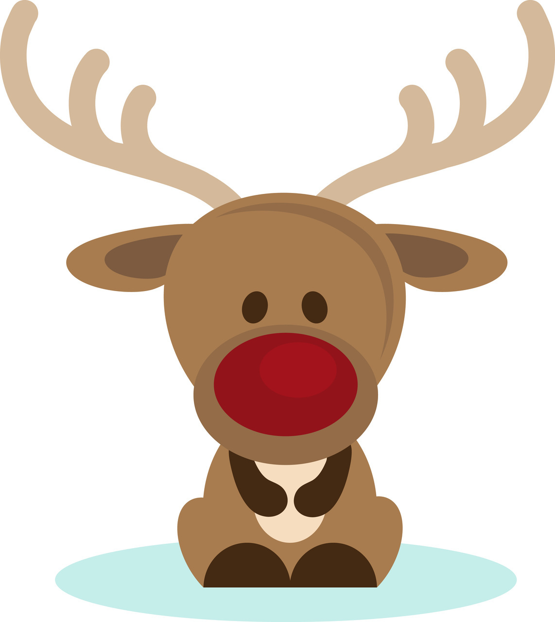 Cute Cartoon Christmas Reindeer