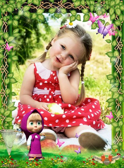 Cute Cartoon Girl Photoshop