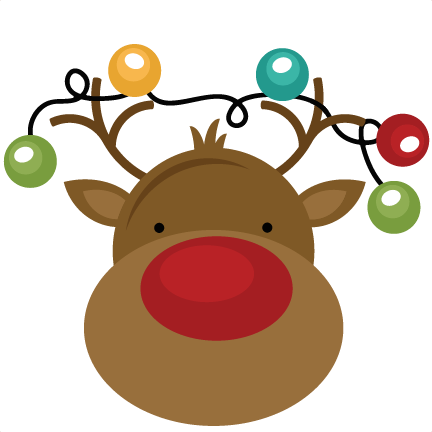 Cute Christmas Reindeer Clip Art