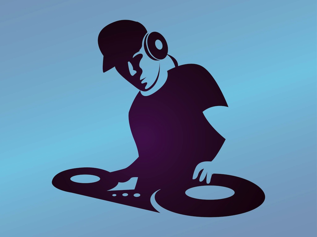 DJ Clip Art Graphic