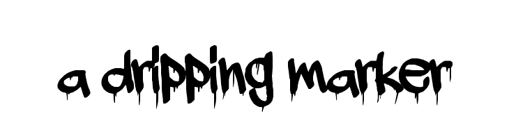 Dripping Marker Font