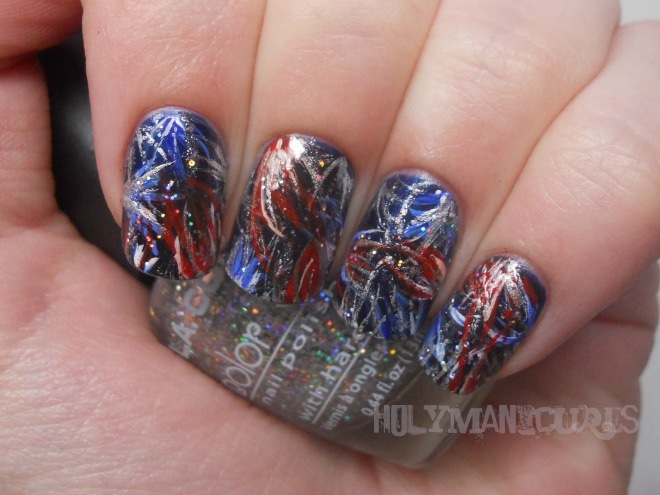 Firework Nail Designs