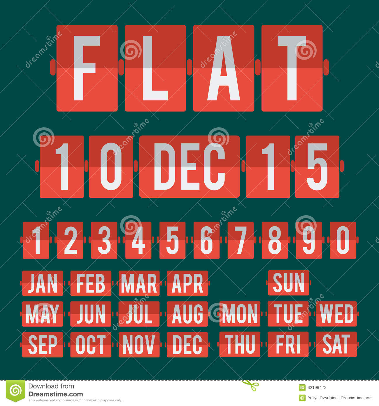 Flip Number Clock Flip Number Clock