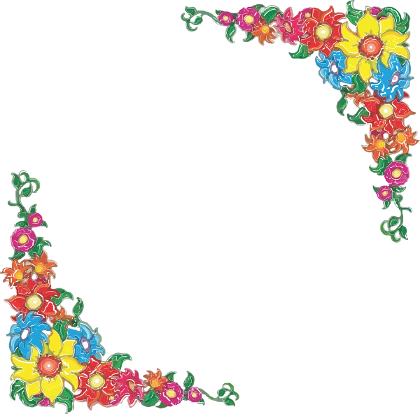 Flower Border Clip Art