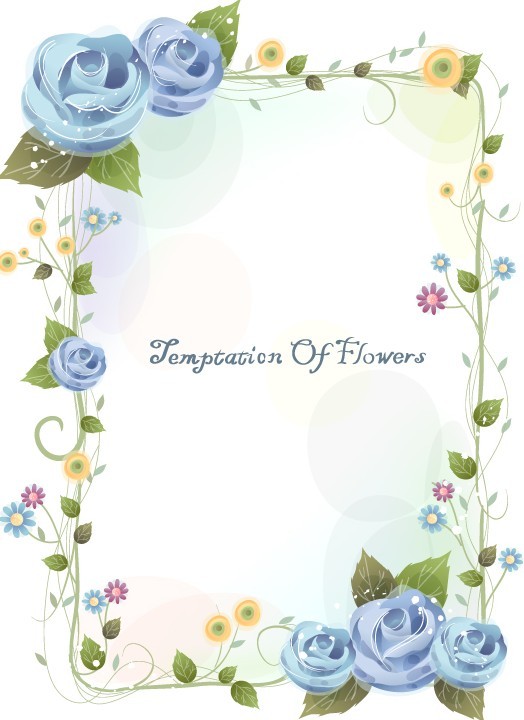 12 Flower Frame Border Design Images