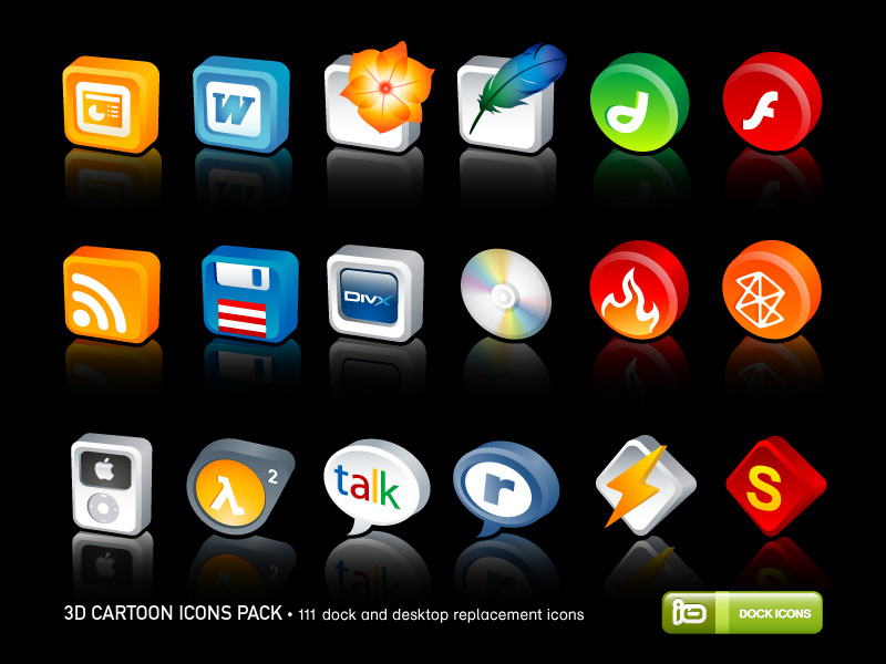 10 3D Icon Pack Images