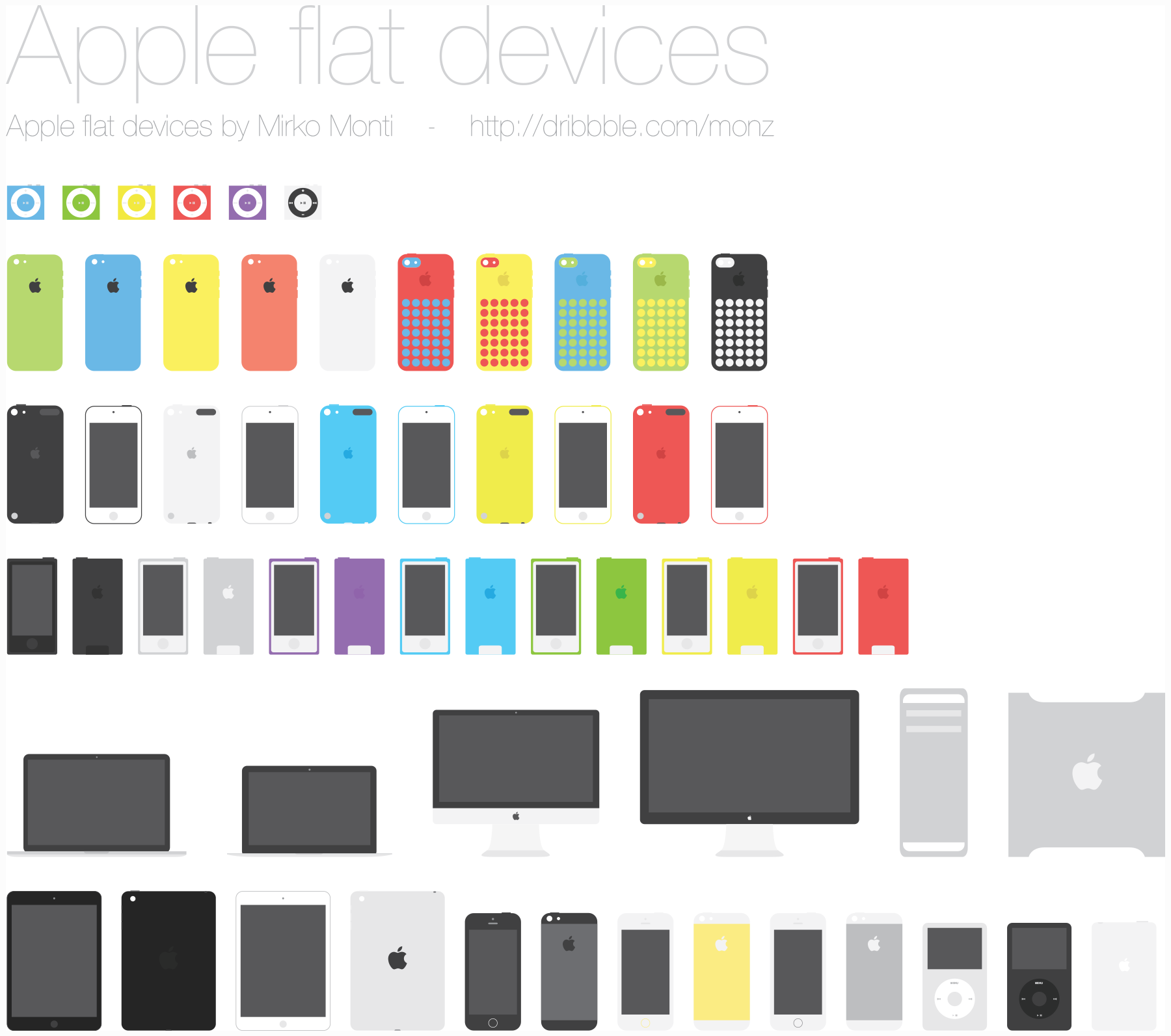 Free Apple Device Icons Flat