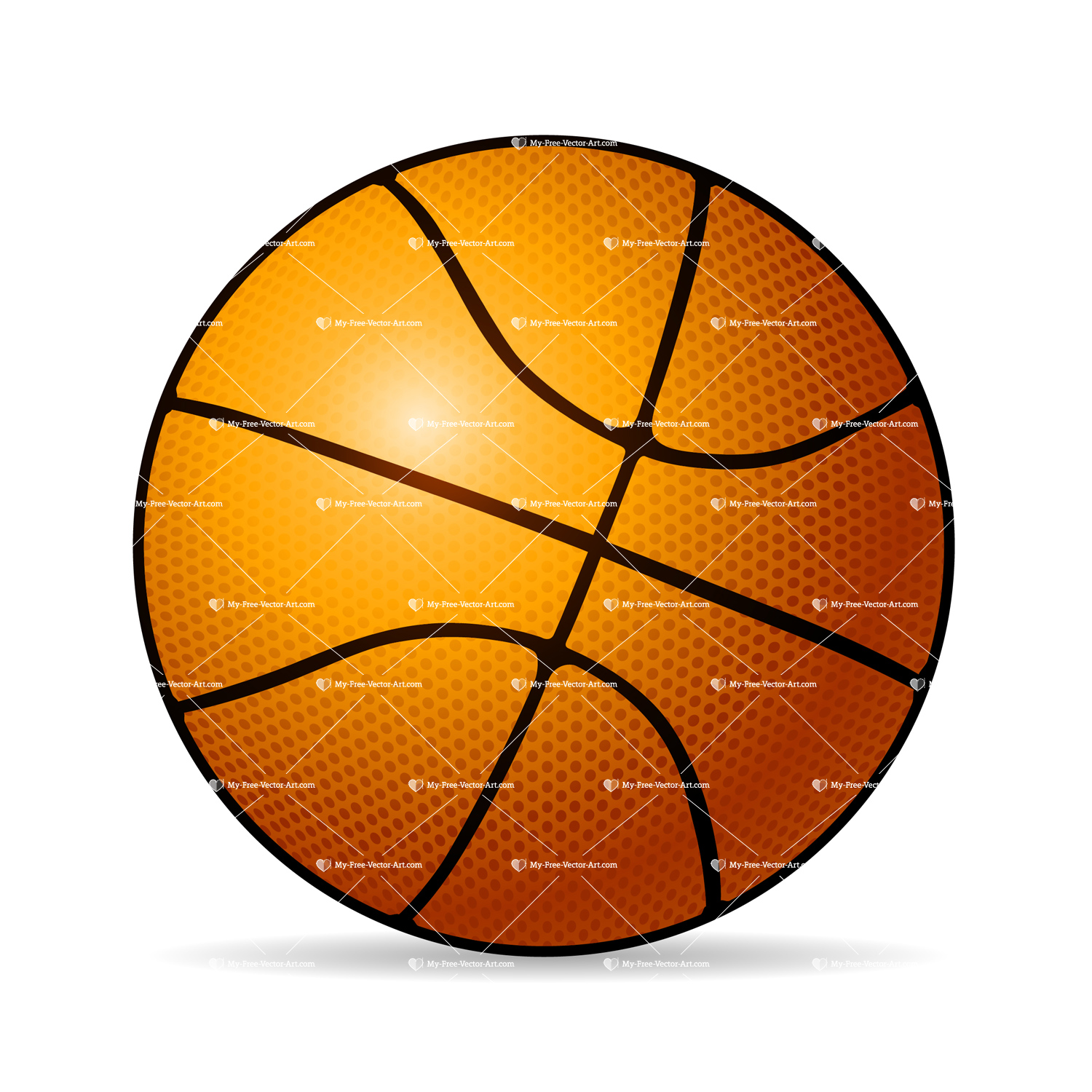 Free Basketball Vector Art