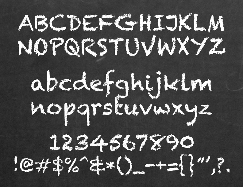 Free Chalkboard Font Downloads