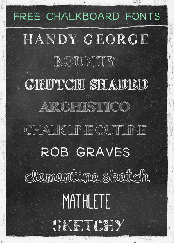 Free Chalkboard Fonts