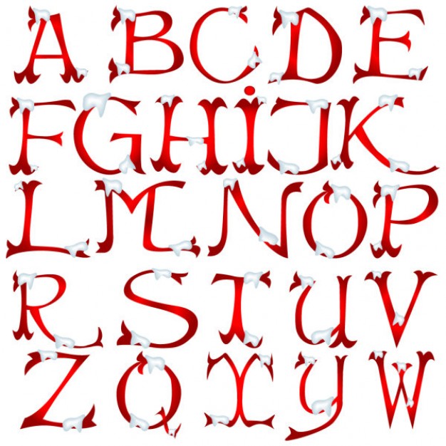 Free Christmas Alphabet Font