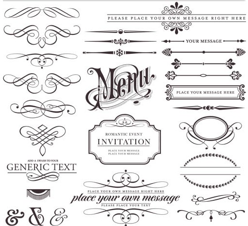 Free Decorative Elements Vectors