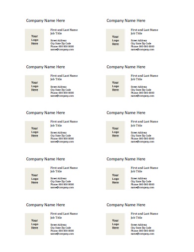 Free Printable Business Card Templates Free Printable Business Card Templates