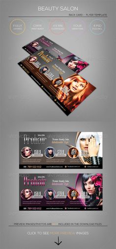 Free Rack Card Template for Salon