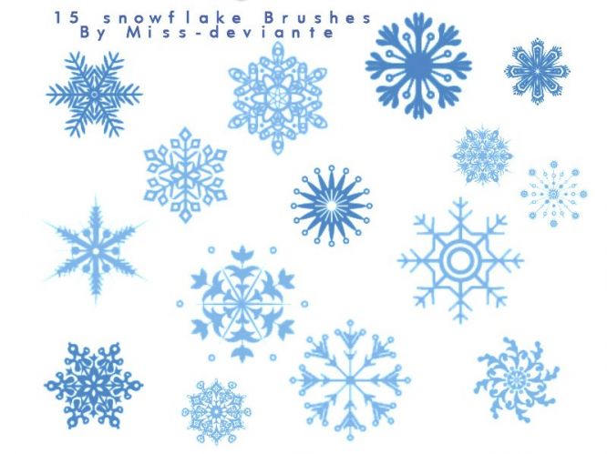 Free Snowflake Photoshop Brushes