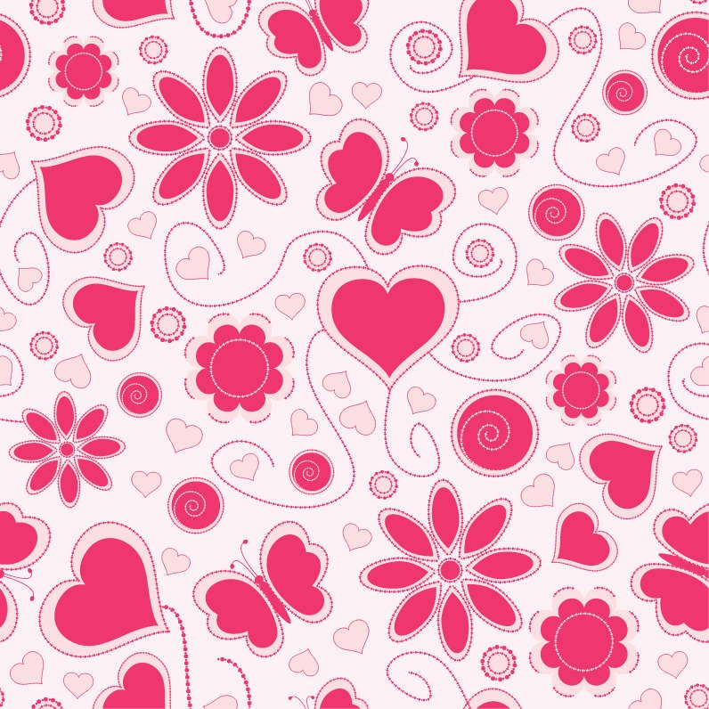 Free Vector Background Patterns Hearts