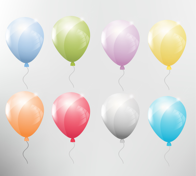 Free Vector Birthday Balloons