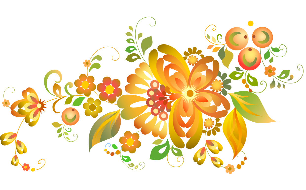 Free Vector Flowers Pattern