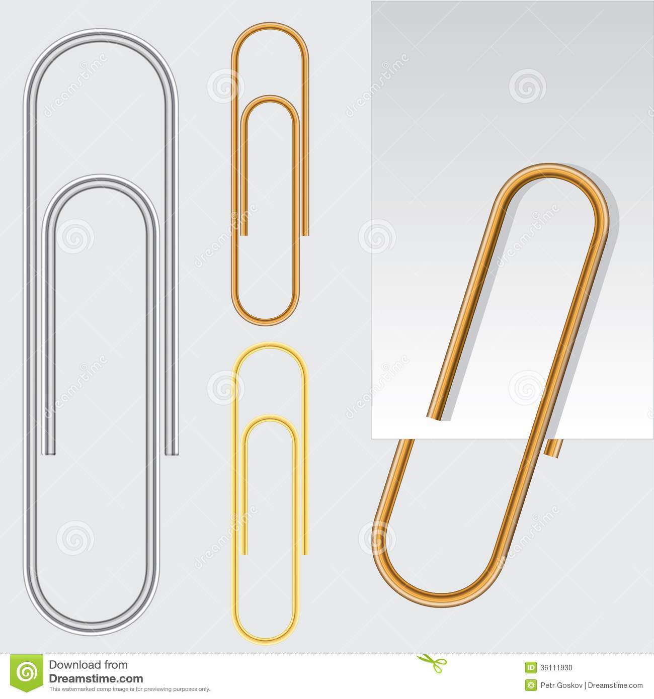 Free Vector-Paper-Clips