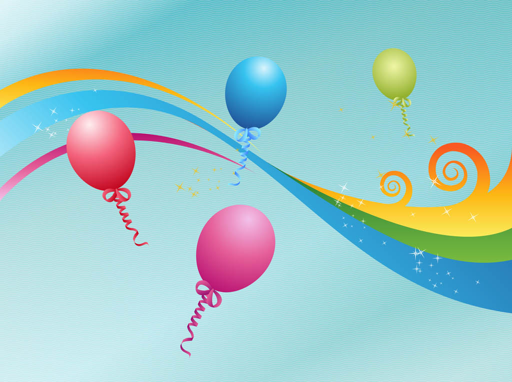 Free Vector Party Balloons Free Vector Party Balloons
