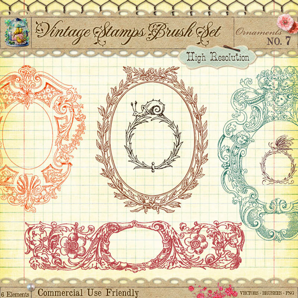 Free Vintage Frames Photoshop