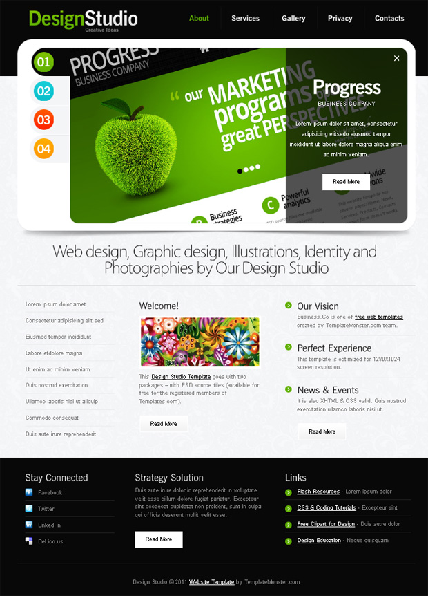 Free Web Design Website Template