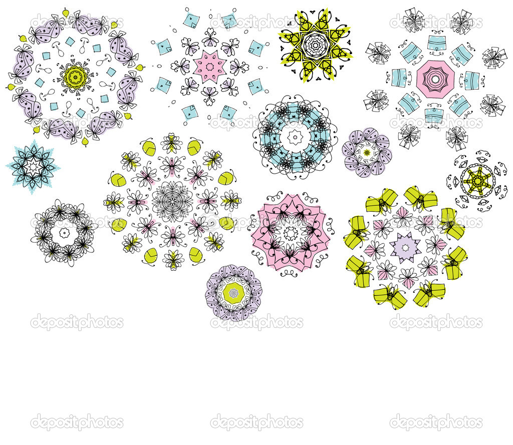 Geometric Flower Designs Geometric Flower Designs