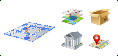 GIS Map Icons Vector Free