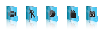 Glass Folder Icons Mac