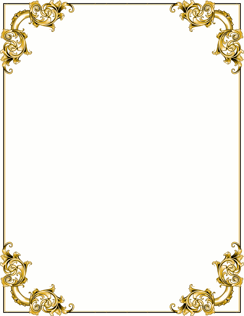 Gold Borders and Frames Clip Art