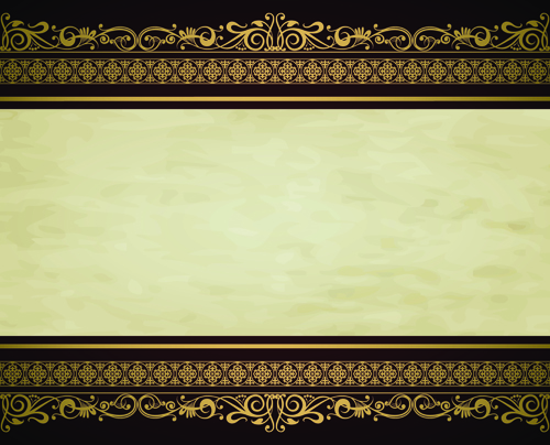 Gold Vintage Border Vector Free