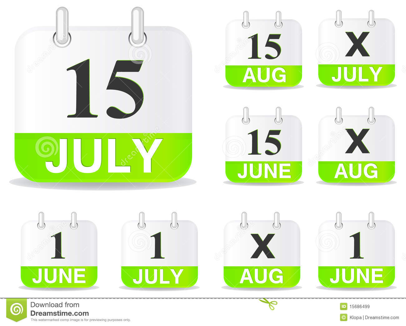 Green Calendar Icon