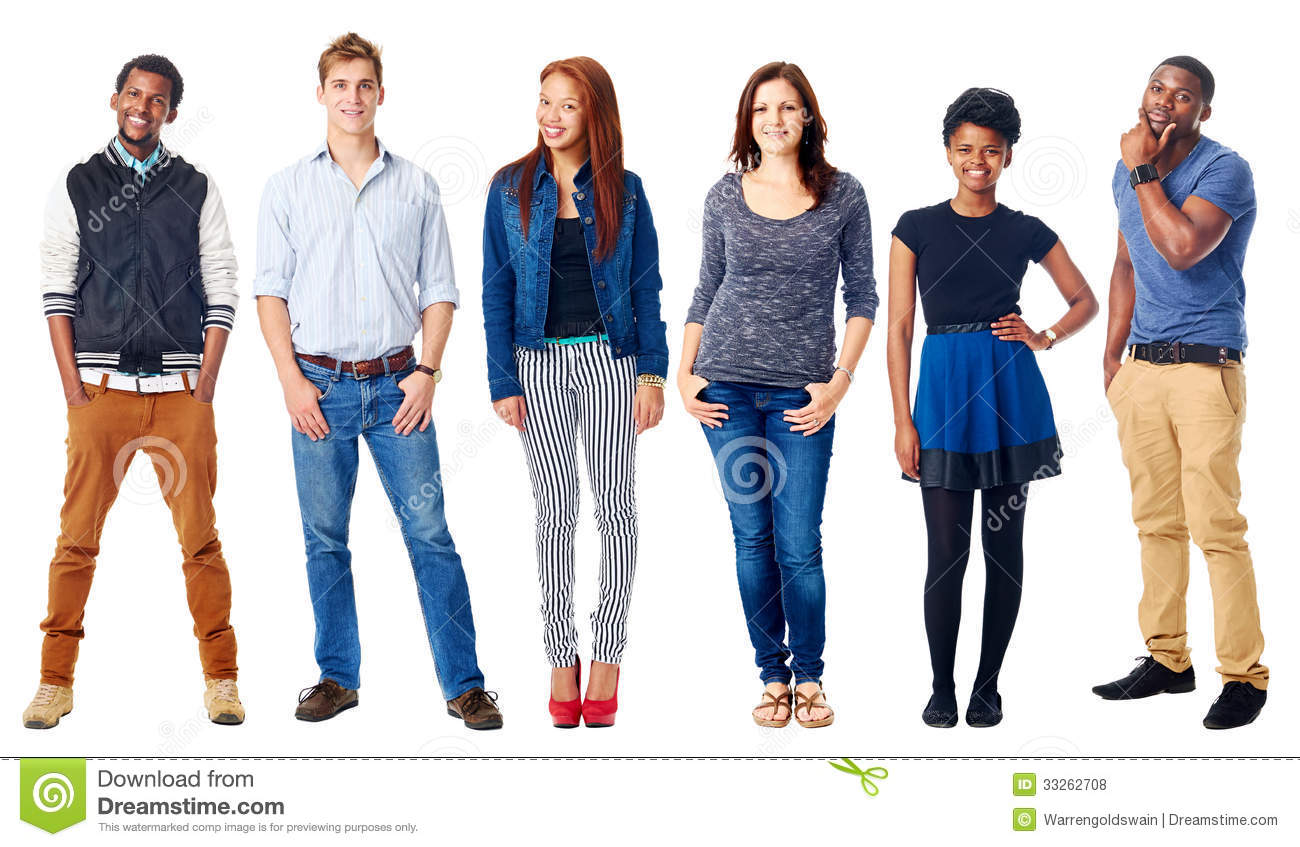 Group People White Background Group People White Background