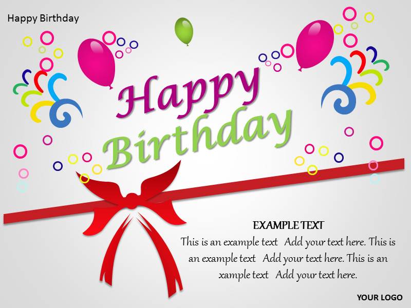 18 Birthday PowerPoint Templates Images - Free Birthday PowerPoint  Templates, Happy Birthday PowerPoint Template Free and Happy Birthday  PowerPoint Template / 