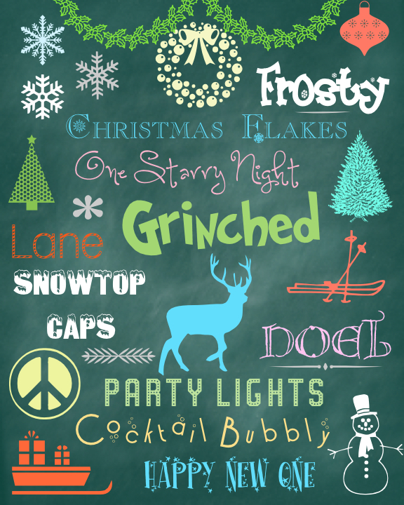 Holiday Fonts Christmas