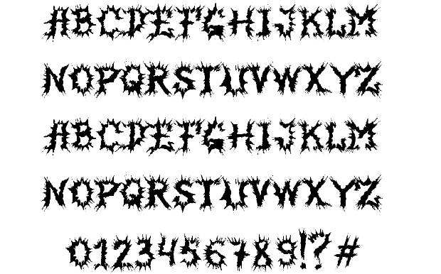 Horror Font Styles