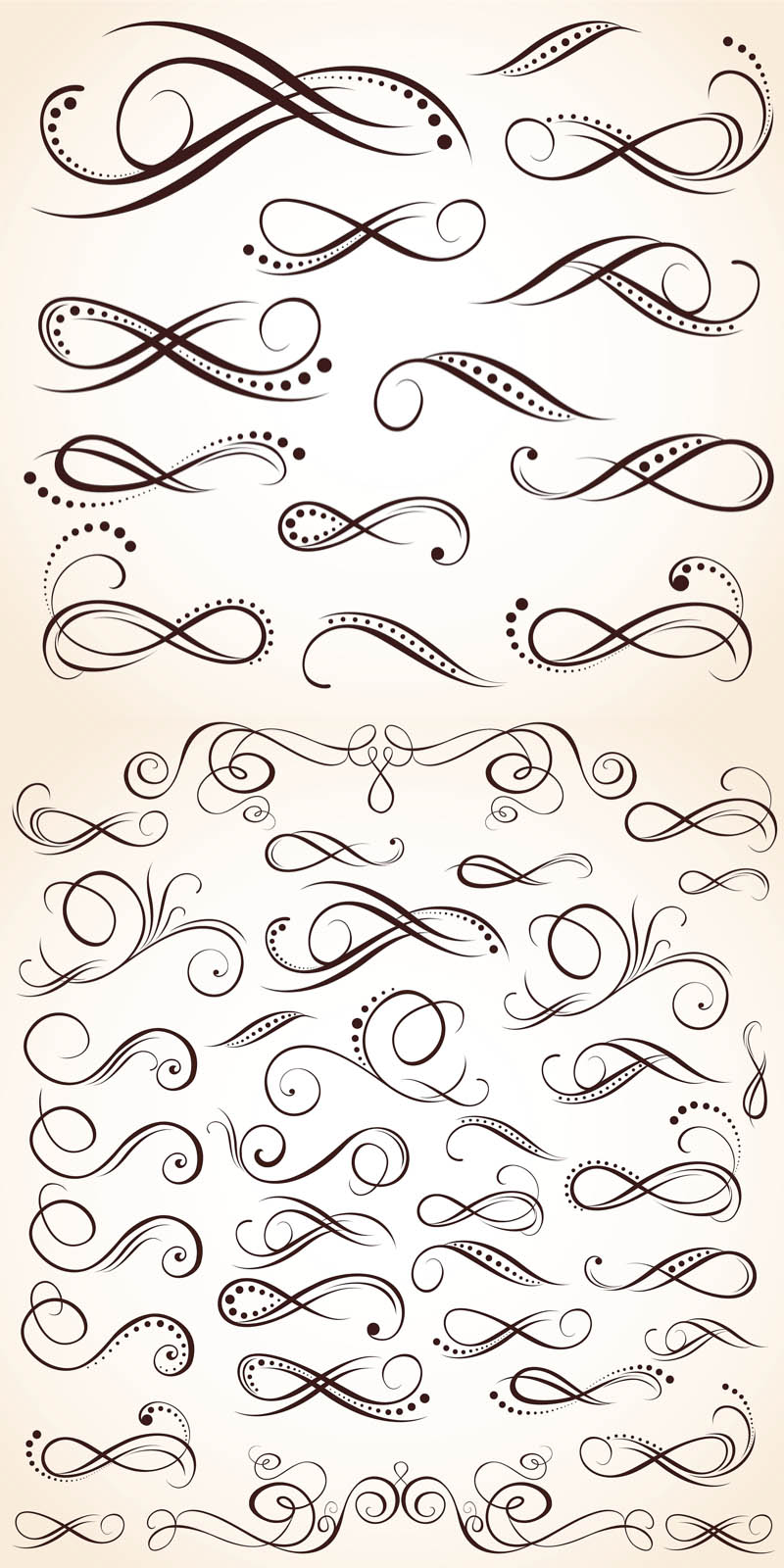 14 Free Vector Ornate Swirls Images