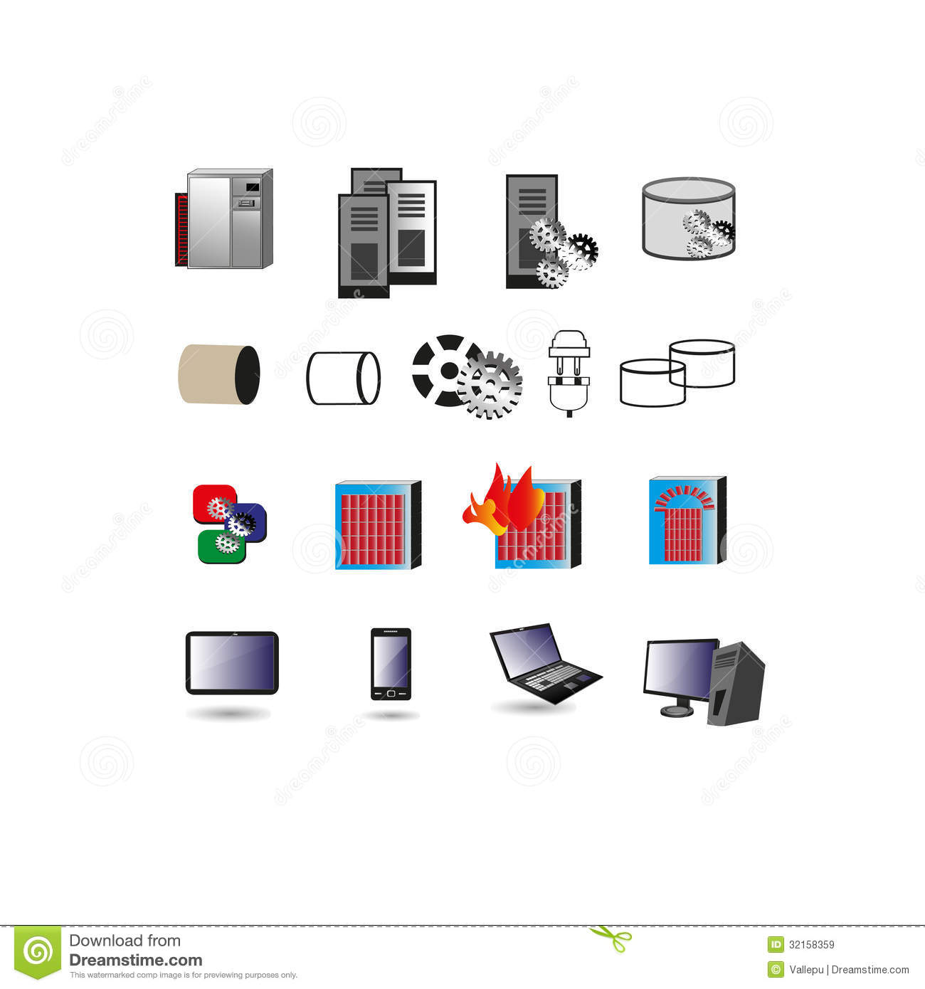 Information Technology Icon Collection Information Technology Icon Collection