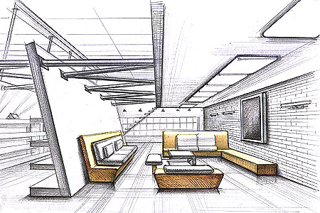 Interior Design Sketch