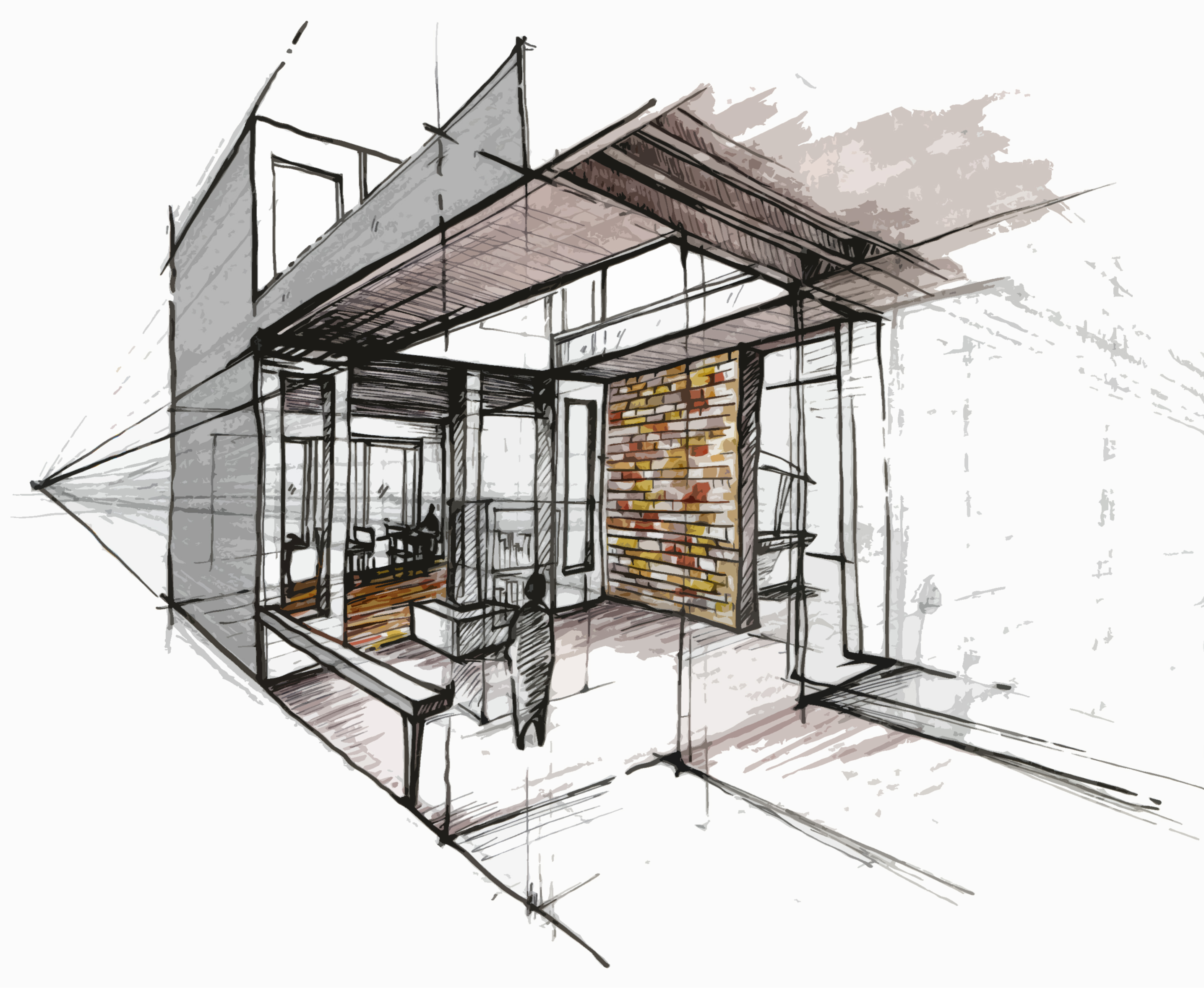 Interior Perspective Sketch