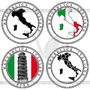 Italian Passport Stamp Clip Art