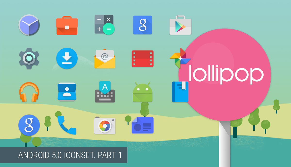 Lollipop Icons Android